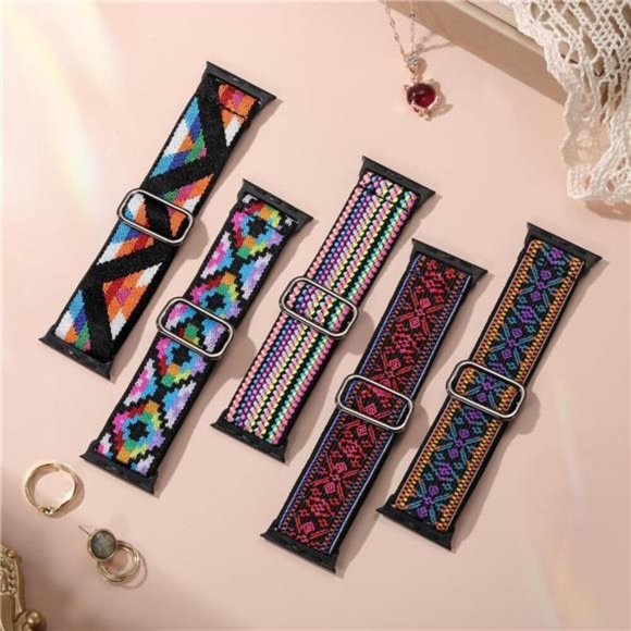 NEW 5 pack Boho Apple Watch Bands - Picture 2 of 6